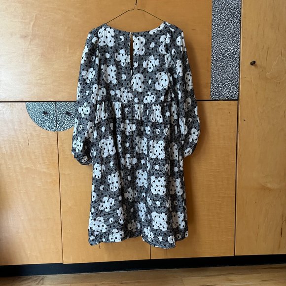 Mod style polka dot mini athropologie dress - Picture 2 of 6